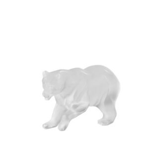 Lalique Bear Sculpture, Clear crystal