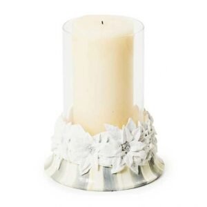 Mackenzie-Childs Crystal Palace Poinsettia Pillar Candle Holder