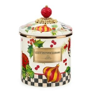 Mackenzie-Childs Deck the Halls Small Canister