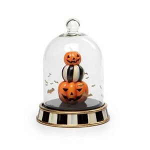 Mackenzie-Childs Halloween Stacked Pumpkins Cloche