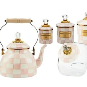 Mackenzie-Childs Mini Starter Set in Rosy Check
