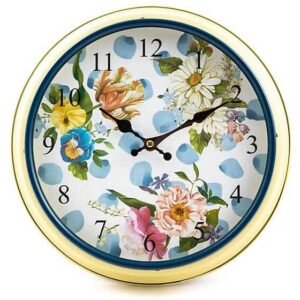 Mackenzie-Childs Wildflowers Wall Clock