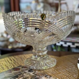 Rare! Waterford Crystal Rainbow Footed Bowl