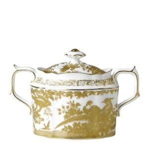 Royal Crown Derby Aves Gold Covered Sugar