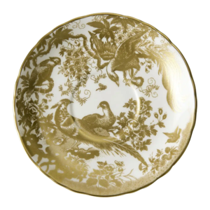 Royal Crown Derby Aves Gold Cream Soup Saucer (16cm)