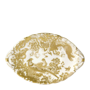 Royal Crown Derby Aves Gold Sauce Boat Stand (21cm)