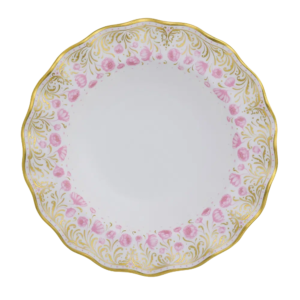 Royal Crown Derby Royal Peony Pink Rim Soup Bowl (21cm)