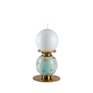 Villari Butterfly Small Candle Holder - Aquamarine